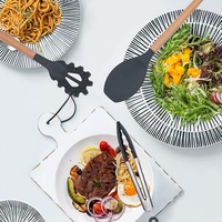 Ensemble d'ustensiles de cuisine en silicone résistant à la chaleur, couteau de chef, planche à découper, accessoires de cuisine pour la cuisson