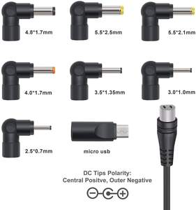 เครื่องชาร์จ USB 12W ในรถยนต์ OEM พร้อมขั้วต่อ8ช่อง12V1A พลังงานรองรับแล็ปท็อป Asus สำหรับ ACER สำหรับ Dell สำหรับ HP สำหรับ Lenovo และ Huawei - Product Image 5