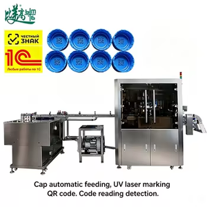 Machine de marquage laser UV pour bouchons de bouteilles avec conformité ASL BELGISI GS1, un article un code, pour ligne de production de remplissage de bouteilles d'eau - Product Image 6