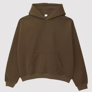 <b>Men's</b> Hoodies Sweatshirts Heavyweight <b>Pullover</b> Streetwear 100% Cotton Puff Printing Custom Oversized Hoodie for <b>Men</b> - Product Image 3