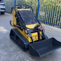 Mini-chargeuse sur chenilles à moteur diesel T380, petite chargeuse utilitaire pour la rénovation résidentielle