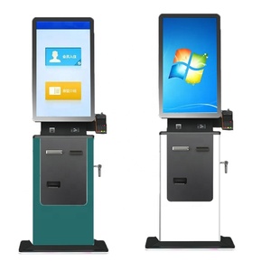 Floor Standing 27/32 Inch Self Service Cash Payment Kiosk SDK Card Reader Passport Scanner Capacitive Touch Screen for Store - Product Image 1