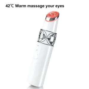 Vimy Show-masajeador de ojos con logotipo personalizado, herramienta de masaje Facial y ocular antienvejecimiento con calor y vibración, varita de belleza para los ojos