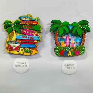 Aimant de réfrigérateur en résine, style plage et océan, souvenirs de voyage toutes formes, décoration intérieure, aimant personnalisé - Product Image 1