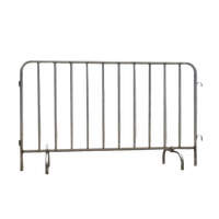 Barrière de contrôle des foules en acier inoxydable avec garde-corps, protection IP68, poteau réfléchissant de qualité ingénierie, amovible, signalisation interdiction de stationnement