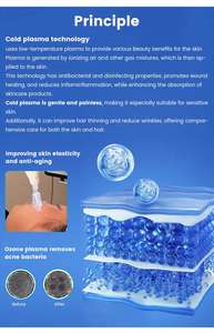 Máquina de Belleza Facial Multifuncional de Escritorio con 3 Cabezales para Limpieza Profunda, Estiramiento de la Piel y Rejuvenecimiento Cutáneo - Product Image 5