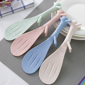 Cuchara para arroz resistente al calor, antiadherente, vertical, utensilio de cocina creativo, paleta para arroz con diseño de ardilla, para cocinar - Product Image 4