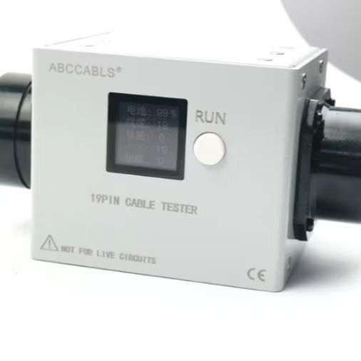 ABCCABLS 19-Pin Aluminum Alloy Plug-In Cable Tester Power Factor Controllers Adapters Connectors Efficient Testing Management