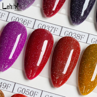 Vernis à ongles LED UV 15ml populaire Disco réfléchissant Soak Off Gel Polish avec Flakies magnétiques Designer Liquid en bouteille