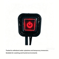 Interrupteur de chauffage alimenté par USB pour vêtements chauffants, veste, gants, 3 vitesses avec NTC, Bluetooth en option