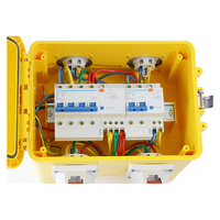 Boîtier de prise portable étanche Karwoll jaune en ABS+PC, modèle KW, courant nominal 16A/32A/63A, équipement OEM, boîte électrique de révision