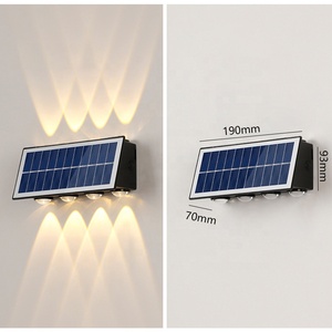 Sân vườn sân không dây ngoài trời dẫn an ninh lũ Đèn tường/đèn năng lượng mặt trời ngoài trời/đèn sân vườn năng lượng mặt trời - Product Image 3