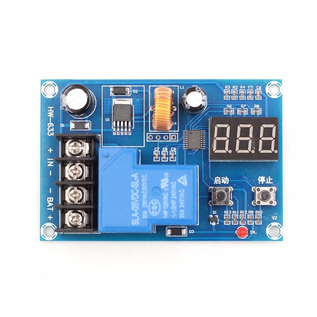 XH-M604 Digital Display Power Control Module Full Power off Protection Switch Battery Charge ICs