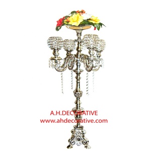 High Quality Handmade Metal Crafted Candelabra Nickel Plated Attractive Pillar Shape <b>Candle</b> Holder for Wedding Christmas Decor - Product Image 2