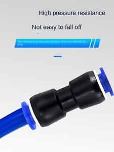 Accesorios neumáticos de acoplamiento directo de PU Accesorios de cableado de empuje de plástico - Product Image 4