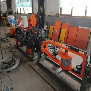 Full automatic barbed wire making machine china barbed wire machine double strand twisted barbed wire making machine