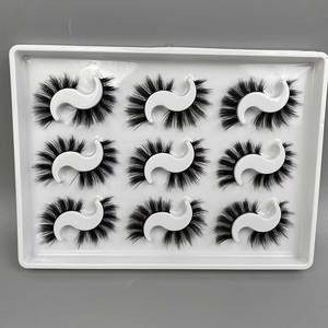 ขายส่ง5 10 20คู่3D ขน<span class=keywords><strong>ต</strong></span>าเทียมขนมิงค์เทียมแบบสั้นยุ่งเหยิงแบบธรรมชาติแถบเต็มขน<span class=keywords><strong>ต</strong></span>ามนุษย์ไฟเบอร์ชุดขนตาปลอม" - Product Image 6