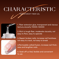 JTING Clear Fiber fix gel constructeur de verre vernis à ongles gel de réparation des ongles extension Sculpting Construction gel dur OEM marque privée