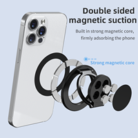 Support de téléphone magnétique flexible anti-corrosion Q3, stabilisateur à hauteur réglable, support annulaire en alliage d'aluminium pour lit/bureau/usage au bureau
