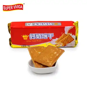 Factory Custom Private Label Halal Goede Smaak Calcium Melk Crème Koekjes Uit China