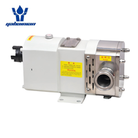 Pompa Rotary Lobe Elektrik Saniter YAQUAN FRP-20 Sambungan Flens untuk Molasses, Pasta, Makanan Kental 20m3/jam 0.6MPa SS304 Low Shear
