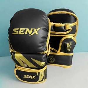 Gants de MMA professionnels UFC Venume multi-couches en éponge respirants pour la boxe, le Muay Thai et le Sanda, en cuir synthétique - Product Image 1