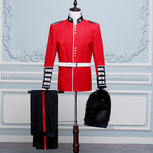 Disfraz de Guardia Real Británica de Europa para Hombre Adulto, Disfraz de Guardia de la Reina, Disfraz de Príncipe <span class=keywords><strong>William</strong></span>, Disfraz de Soldados para Halloween - Product Image 1