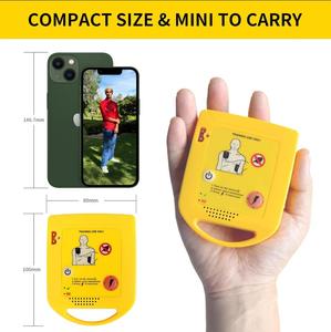 Defibrillatore automatico esterno (AED) modello anatomico medico modello di formazione di defibrillazione AED simulato in plastica per l'insegnamento - Product Image 2