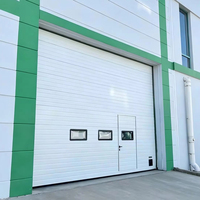 Porte à enroulement en alliage d'aluminium sur mesure, coupe-vent et insonorisée