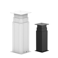 Système de colonne de levage motorisée robuste à 3 niveaux en aluminium pour table réglable en hauteur, idéal pour l'automatisation industrielle et les AGV