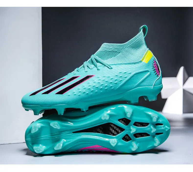 2024 toptan özelleştirilmiş erkek futbol ayakkabısı futbol Anti kayma çivi futbol ayakkabısı çizmeler eğlence spor