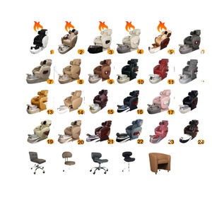 Silla de Pedicura Eléctrica Moderna Marrón Sin Plomería con Tazón, Venta Directa de Fábrica MYBE, Silla de Spa para Pies de Lujo para Salón de Uñas - Product Image 6