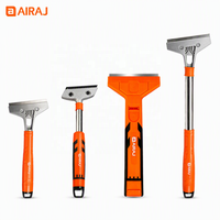 AIRAJ Grattoir de nettoyage multifonction robuste pour enlever les autocollants muraux en verre et la peinture