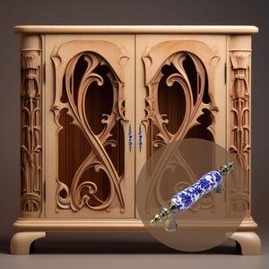 <span class=keywords><strong>Tiradores</strong></span> y pomos de cerámica florales azules antiguos orientales <span class=keywords><strong>para</strong></span> armarios y <span class=keywords><strong>cajones</strong></span> de estilo chino - Product Image 5