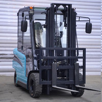 Chariot élévateur électrique dernier cri, capacité 5000 kg, 3 tonnes, 5 tonnes, 3,5 tonnes, 4 tonnes, avec déplacement latéral et mât triplex de 4,5 m
