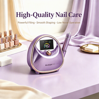 Machine à ongles professionnelle silencieuse 45000 tr/min avec moteur à rotor creux, rechargeable, 6 embouts, fonctionnement silencieux, haute qualité, logo personnalisé