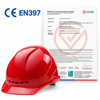 Casque de sécurité ABS de style européen avec fentes d'aération larges et fente pour accessoires, pour inspection de plantes et maintenance par des ingénieurs