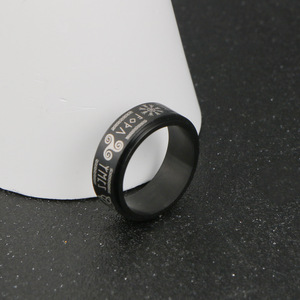 Nordic Stainless Steel Rune Men's <b>Ring</b> Tricolor <b>Titanium</b> Steel Jewelry SA1162 - Product Image 3