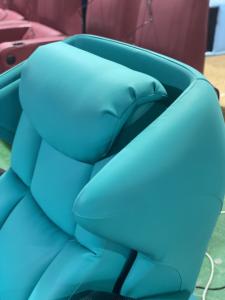 โซฟาหนังแท้ดีไซน์หรูหรา สีน้ำเงิน ปรับเอนด้วยระบบไฟฟ้า เหมาะสำหรับบ้านพักตากอากาศขนาดใหญ่ ฟังก์ชั่นครบครัน ใช้ดูหนังได้ - Product Image 6