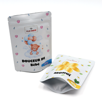 Emballage zip-lock refermable anti-odeurs 3.5 sacs en Mylar pochette debout imprimée personnalisée sacs d'emballage en Mylar à l'épreuve des enfants
