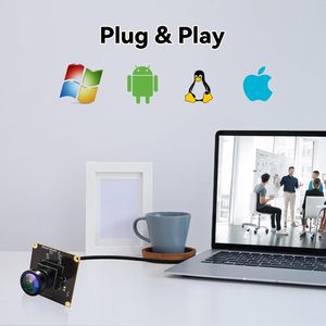 ELP 2MP küresel deklanşör M12 2.9mm Lens yüksek hızlı 90fps hareket izleme için 120 derece 234 CMOS USB kamera modülü, Golf spor - Product Image 6