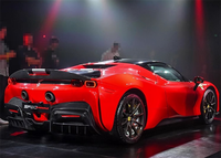 Untuk Ferrari SF90 Dry Carbon Fiber OEM Style Rear Diffuser Body Kit