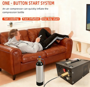 Compresseur d'air haute pression portable PCP 300 bars 12V alimenté en courant alternatif refroidi par air - Product Image 6