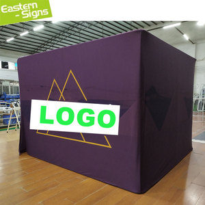 Tissu de tension de logo d'impression personnalisé polychrome <span class=keywords><strong>Dressing</strong></span> Pop up à langer portable cabine d'essayage avec rideaux - Product Image 3