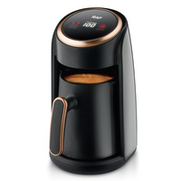 Cafetera Turca, Hervidor de Alta Temperatura de 600W, Cafetera Visual, Tetera, Espumador de Leche, Cafetera Moka, Mini Cafetera Portátil