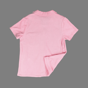 Camisa de Pijama Personalizada de Alta Calidad para Hombre, Tela de Toalla Rosa, Bordado de Estrellas, Manga Corta, Personalizada - Product Image 4