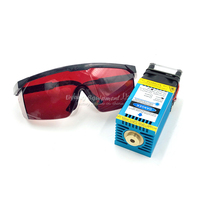 15000MW modul Laser dioda TTL PMW kontrol campuran 405NM 450NM Laser ungu biru dengan kabel kacamata untuk mesin ukiran Laser