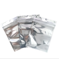 Sacs à fermeture éclair personnalisés, sacs en plastique, sacs en aluminium translucides argentés, sacs auto-scellants, pochettes à fermeture éclair transparentes refermables