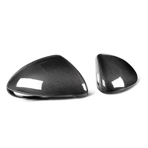 Coques de rétroviseurs en fibre de carbone véritable brillante pour Porsche Cayenne 958.2 2015-2016, style OEM, remplacement direct - Product Image 1