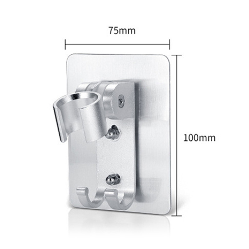 Shower holder aluminum self-adhesive
